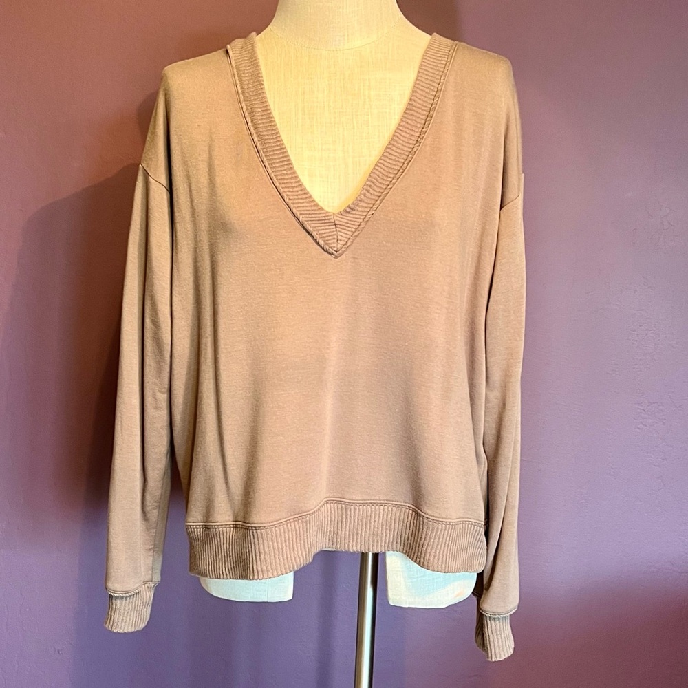 ❤️Splendid Soft Modal V-neck & -back Sweatshirt / Pullover